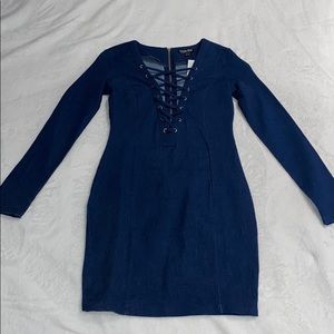 NWT Fashion Nova Denim Dress